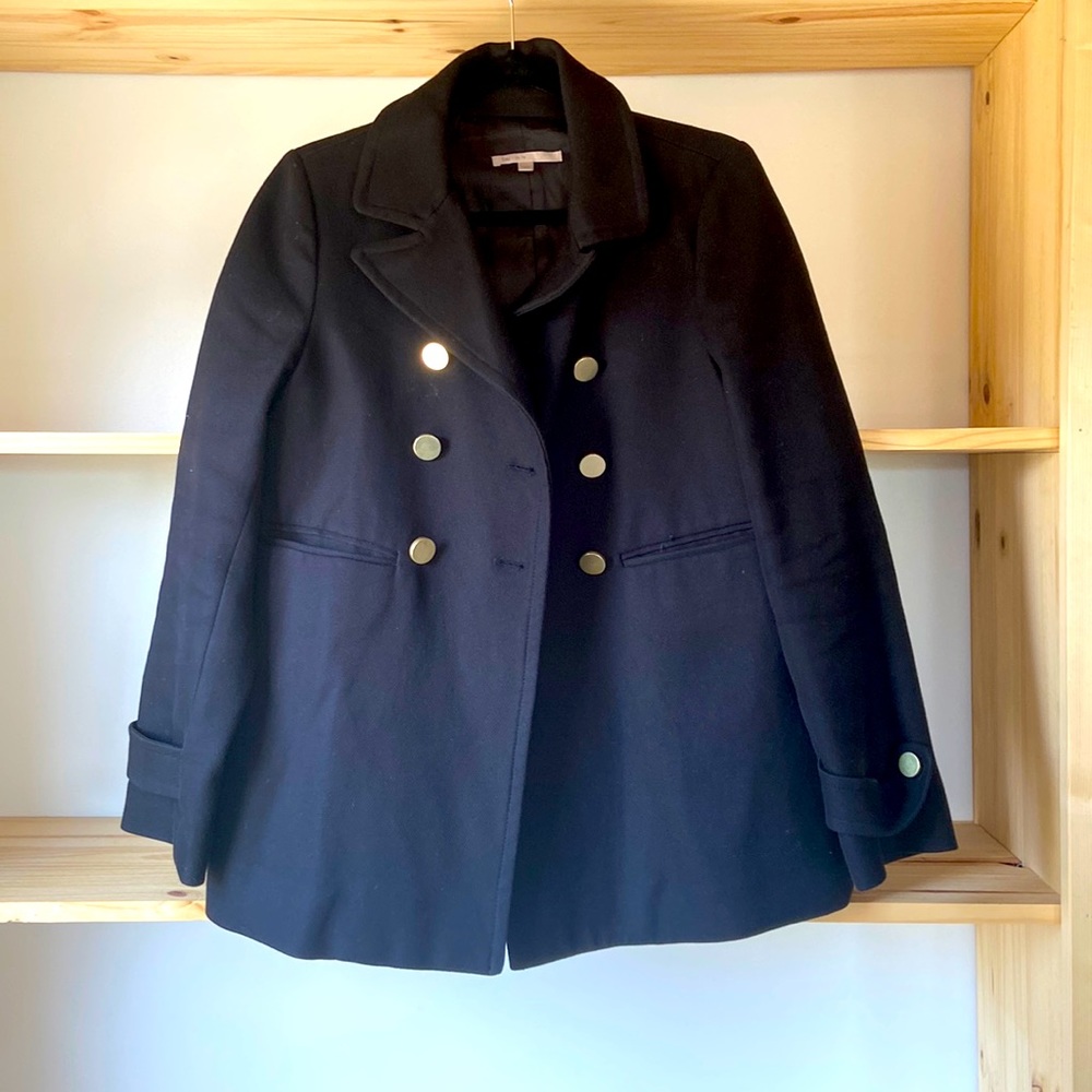 Gap Navy Peacoat with Brass Buttons